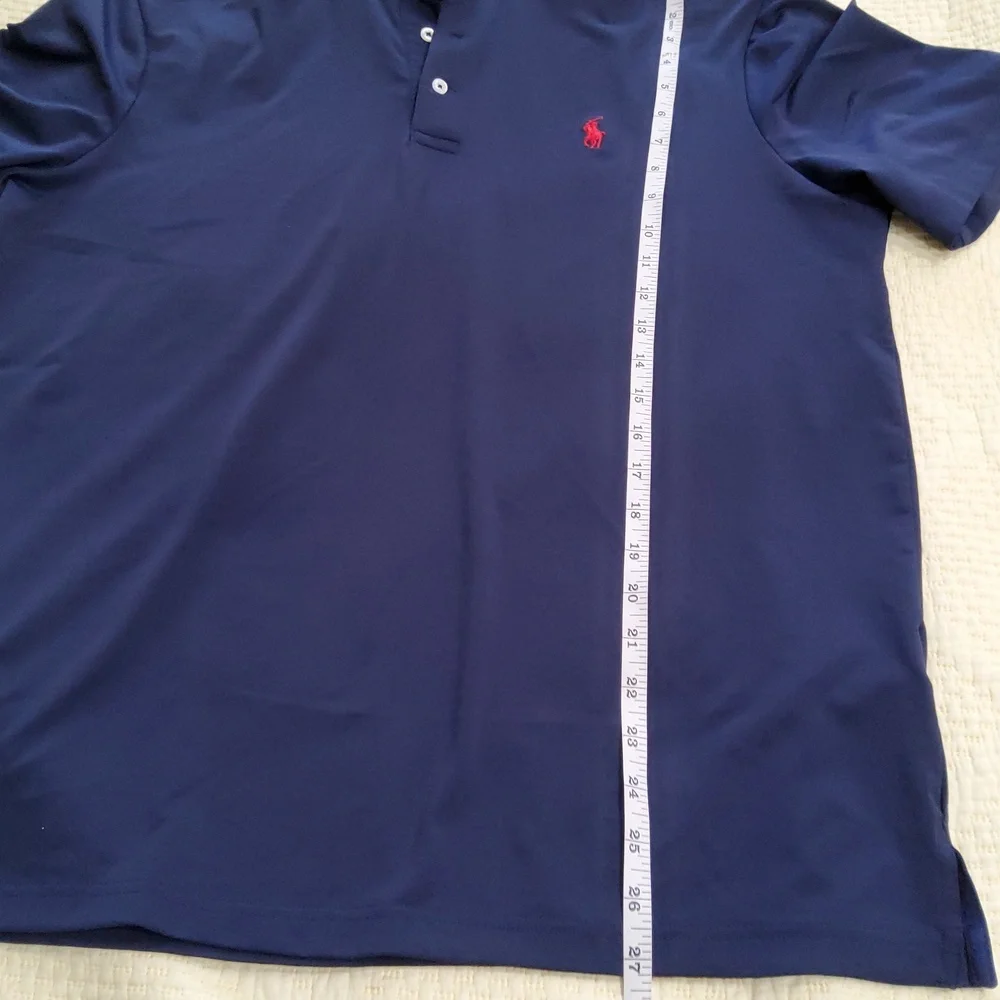 Polo by Ralph Performans Lauren Men's Navy Polo Shirt Size M